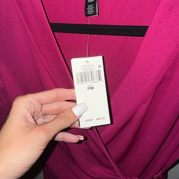 Ralph Lauren Elegant Pink Wrap Top Brand New Sold Out in Stores Retails for 102$ - Picture 15 of 17